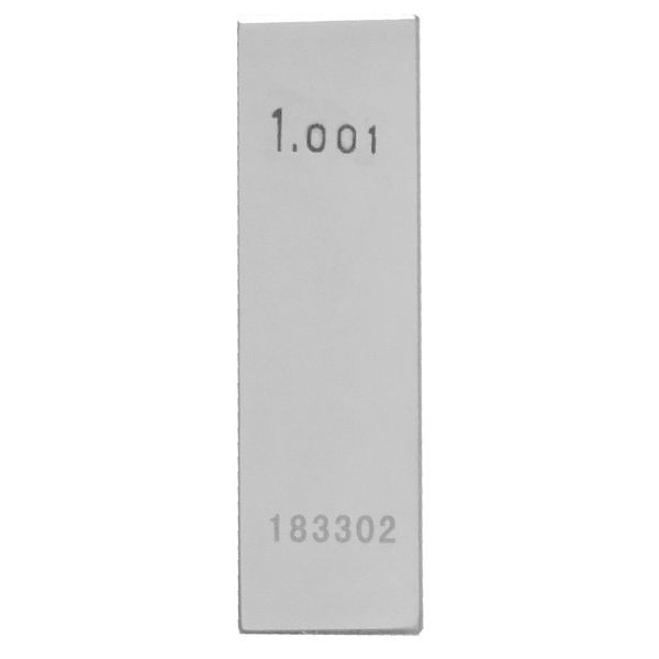STEINLE Einzel Parallel Endmaß Stahl 1,001 mm, DIN EN ISO 3650 mit Toleranzklasse: 1, 42020004