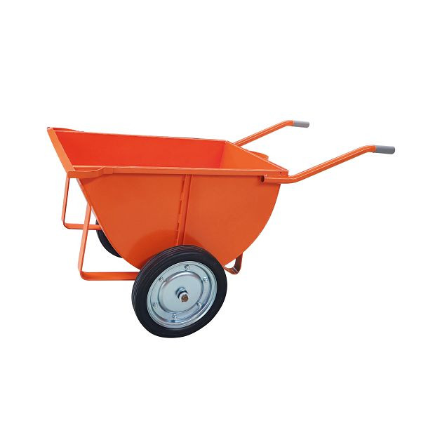 Eichinger Industrie Großmulden-Karre 1102.1, Vollgummirad ø 400 mm, Kugellager, 150 Liter, reinorange, 11020100000002