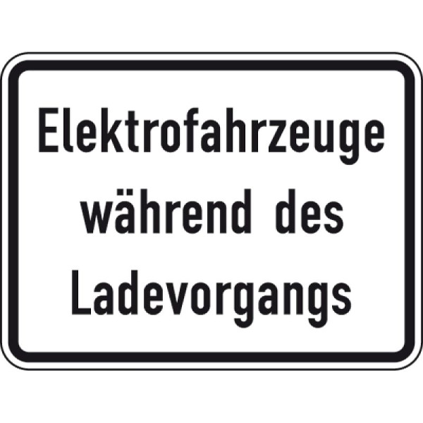 Stein HGS Elektrofahrzeuge während des Ladevorgangs, Nr. 1050-32, 600 x 450 mm, Flachform 3 mm, RA2, 1050-32-223