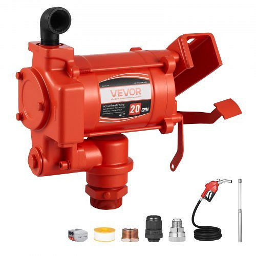 VEVOR Kraftstofftransferpumpe, 230V AC, elektrische Diesel-Transferpumpe, 76l/min, mit automatischer Abschaltung der Kraftstoffdüse, JLFBB20GPMJCLWCBF001V2