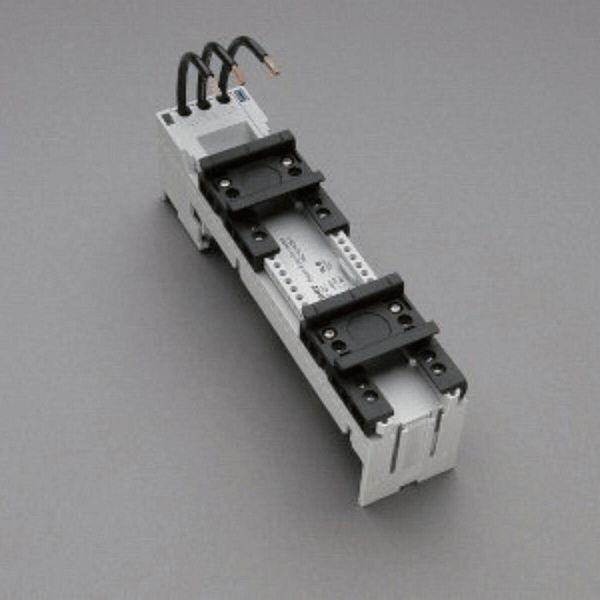 wöhner Sammelschienenadapter Abstand 60mm B200mm 2Tragschien 3Ltg AWG12 25A 5-10mm 45mm, 142699
