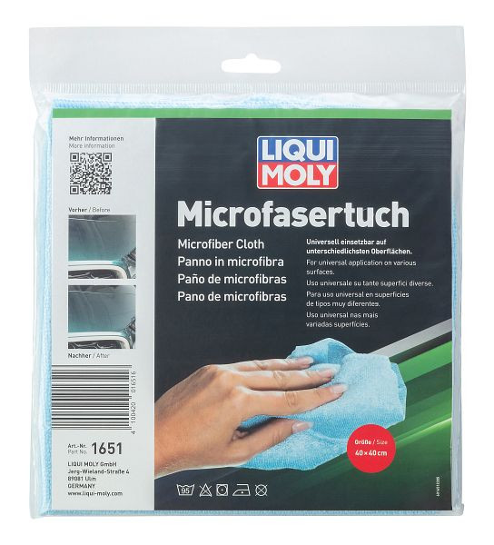 LIQUI MOLY Microfasertuch, Beutel mit Eurolochung, 1651