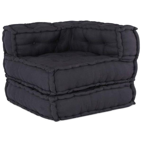 vidaXL Pouf Modular Anthrazit 70x70x54 cm Stoff, 4019025