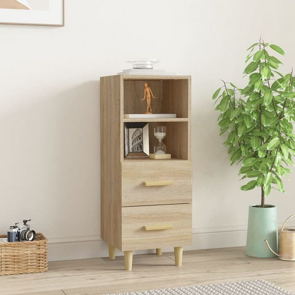 vidaXL Sideboard Sonoma-Eiche 34,5x34x90 cm Holzwerkstoff, 812360