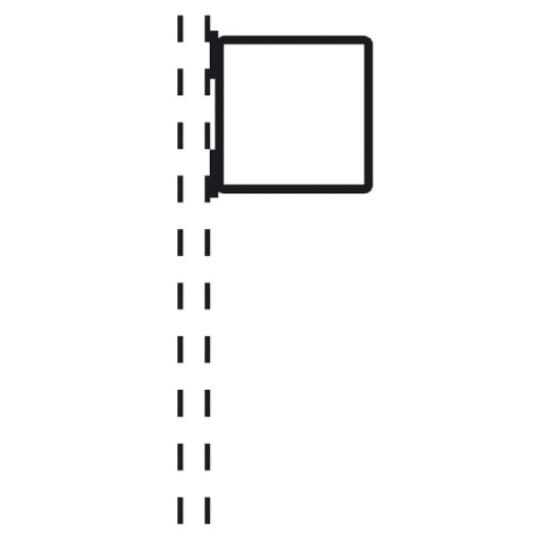 Stein HGS Rohrrahmen Typ 21, 600x600 mm, Ø RR 26,9/1,75mm, inkl. Rohrschelle Ø 89mm, afs32281