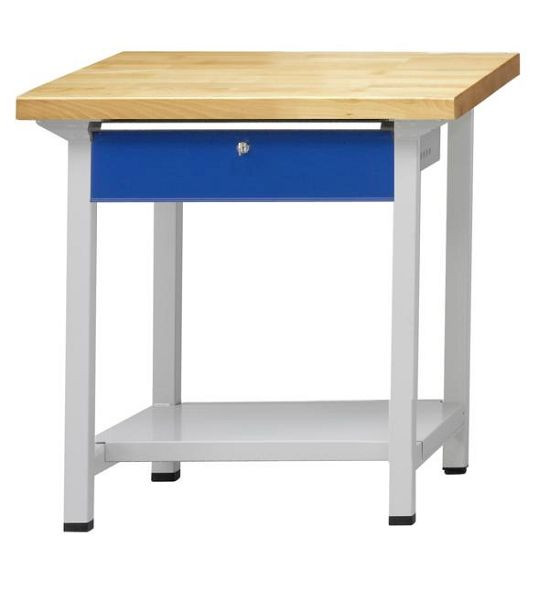 ANKE Werkbänke Arbeitstisch, Modell 13, 800 x 700 x 890 mm, RAL 7035/5010, BMP 40 mm, 400.049