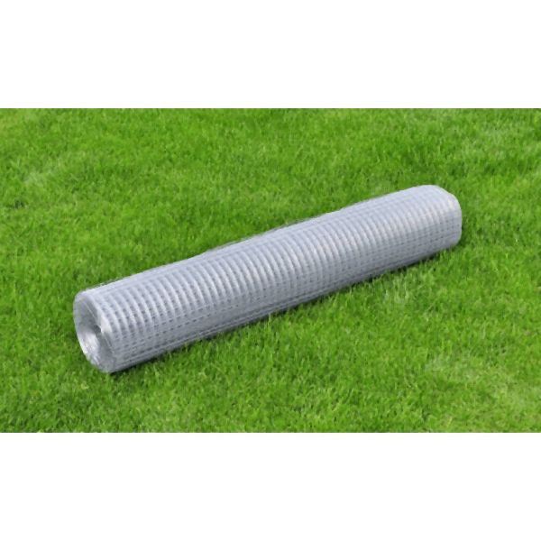 vidaXL Maschendraht Verzinkter Stahl 25x1 m Silbern, 140431