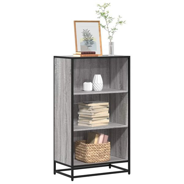 vidaXL Bücherregal Grau Sonoma 60x35x107,5 cm Holzwerkstoff, 849117