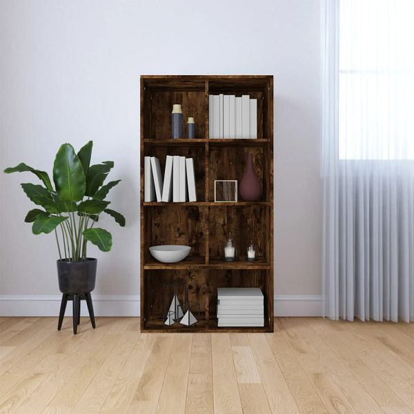 vidaXL Bücherregal/Sideboard Räuchereiche 66x30x130 cm Holzwerkstoff, 815249