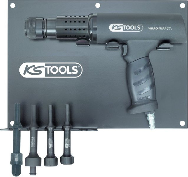 KS Tools Vibro-Impact Druckluft-Meißelhammer-Satz, 6-teilig, 515.3880