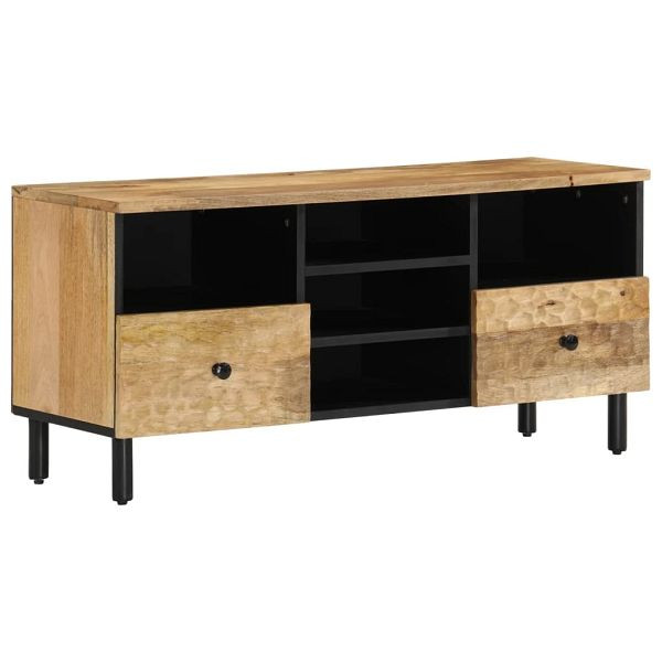 vidaXL TV-Schrank 100x33x46 cm Massivholz Mango, 356909