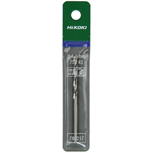 HiKOKI Metallbohrer HSS-G DIN 338 4,0 x 43/75 mm, 780217