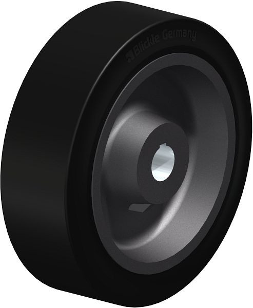 Blickle GEVN 405/50H7 Rad aus Elastik-Vollgummi, Schwarz, 608232