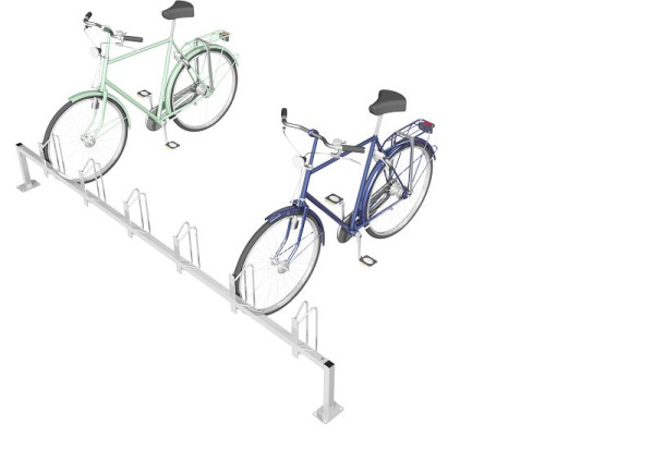 Schake Fahrradständer - Reihenparker, Freistehende Aufstellung zum Aufdübeln, Fahrrad Einstellung: links oder rechts, 45°, 421_05