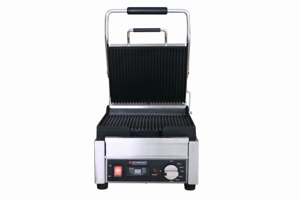 Schneider Kontaktgrill klein - gewellt / gewellt, Grillfläche: 24 x 26 cm, Außenmaße: 27x29x47 cm, 150900