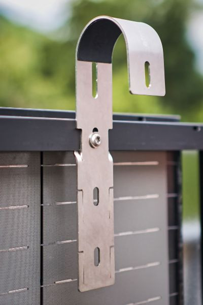 Westech-Solar Energy Solar-Hook Befestigungssystem Typ R für runde Geländerstäbe, 4188-2-H