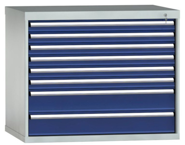 KLW Schubladenschrank 850 x 1031 x 750 mm H x B x T, Einbaumaß: 750 mm, Einteilung: 54x36 Einheiten, VU / 200 kg, SJB0850-08UP-001