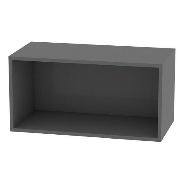 Deskin Regalelement 1 OH 800 CAIDO, Dekor anthrazit, B 800 x H 400 x T 400 mm, 348046