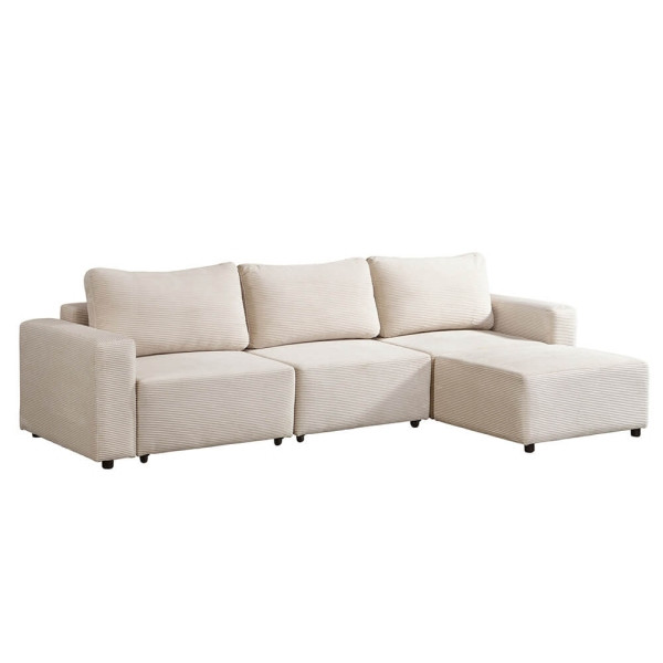 HOME DELUXE Modulares Schlafsofa VINA Beige M, 60549, 4058166314864