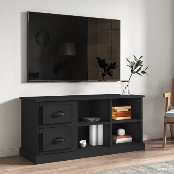 vidaXL TV-Schrank Schwarz 102x35,5x47,5 cm Holzwerkstoff, 816177