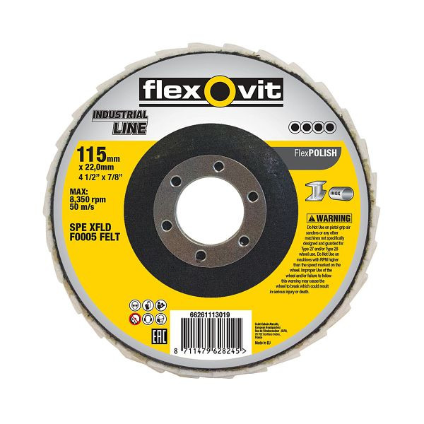 Flexovit Satinex Bürsten, Durchmesser: 125 mm, VE: 10 Stück, 66261113023