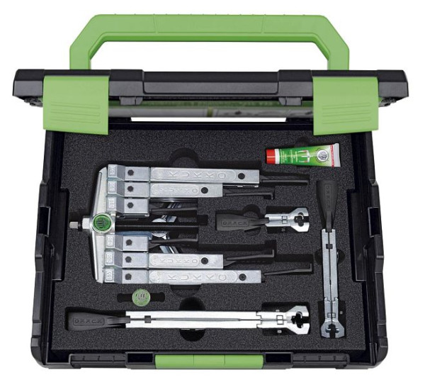 KUKKO 2- und 3-armiger Universal-Abzieher-Satz mit schmalen Abzughaken, Spannweite außen: 130 mm, K-2030-10-S