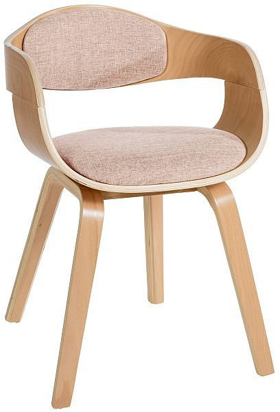 CLP Besucherstuhl Kingston Stoff, natura/creme, 181816004