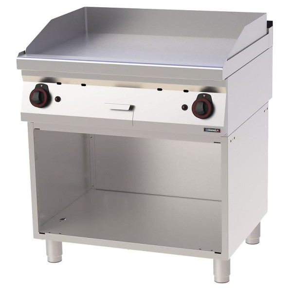 Casselin Snackplatte Chrom Glatt mit Unterbau Gas 80 - Linie 700, C7PASCLG80S