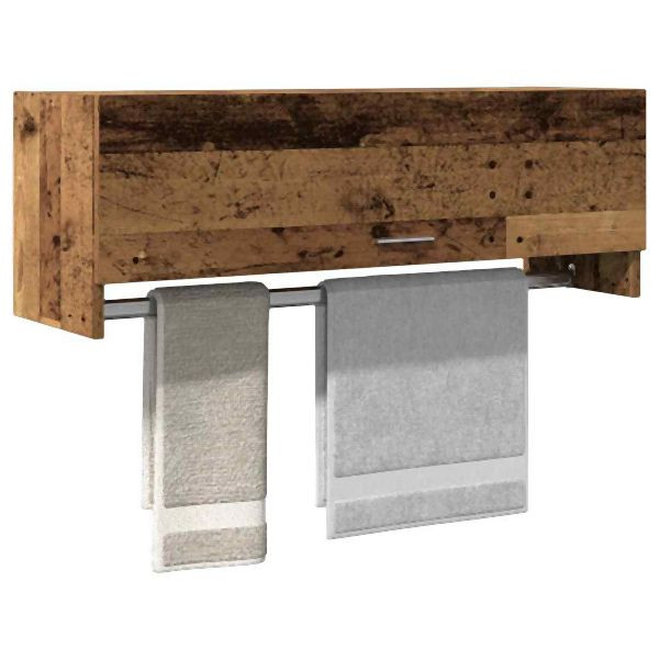 vidaXL Kleiderschrank Altholz-Optik 100x32,5x35 cm Holzwerkstoff, 856616