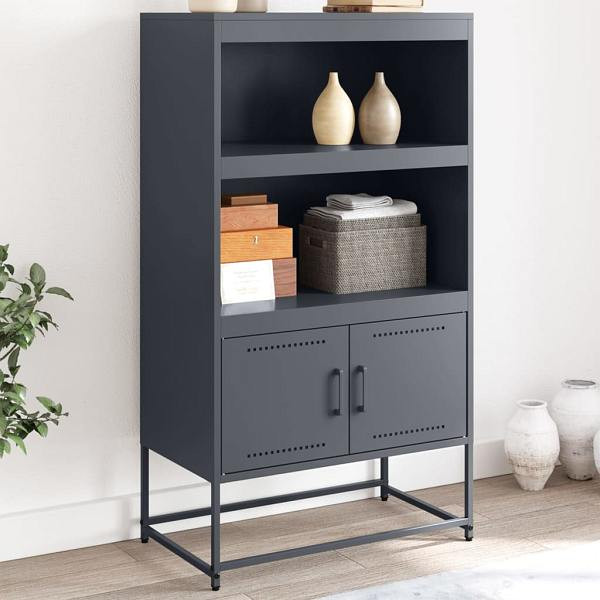 vidaXL Highboard Anthrazit 68,5x38,5x123,5 cm Stahl, 846502