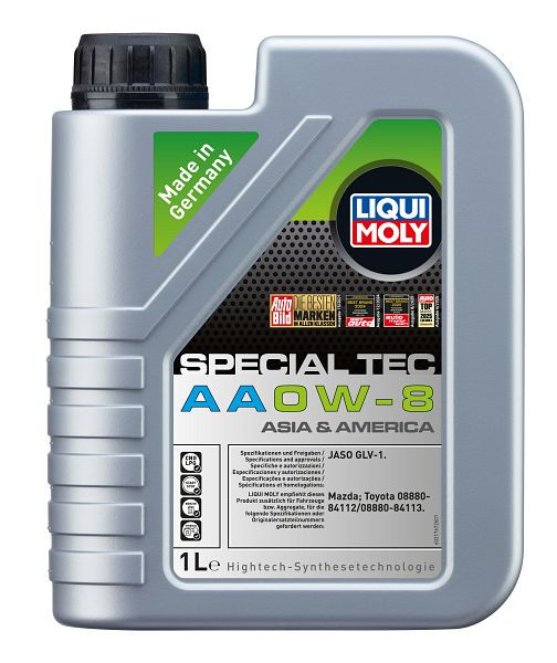 LIQUI MOLY Motoröl Special Tec AA 0W-8, Kanister Kunststoff, VE: 1 Liter, 21767