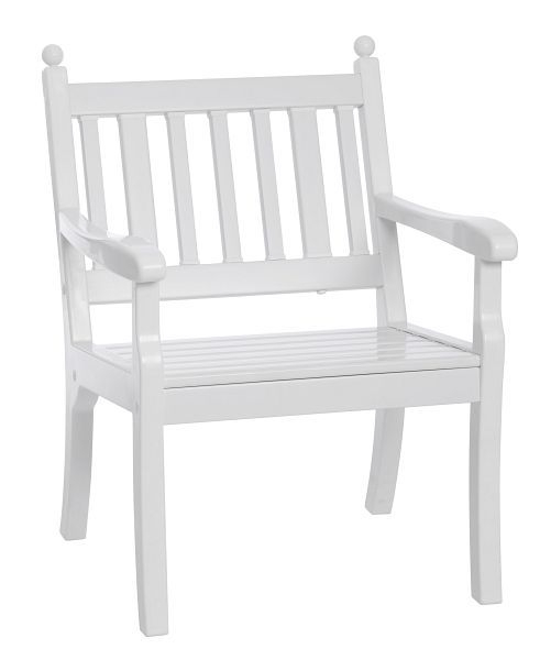 Banc De Jardin Hohenzollern - Design Intemporel Blanc | 102x46cm, Charge 250kg - Fabriqué En Allemagne