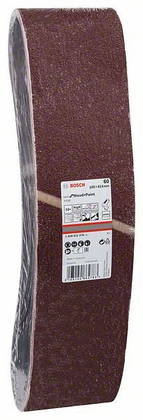 Bosch 10-teiliges X440 Schleifbandset. Für Bandschleifer, 50 x 686 mm, 120 K, 2608621081