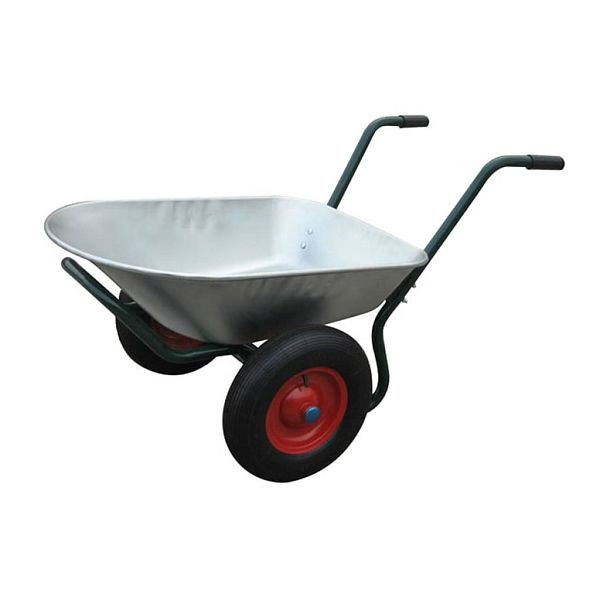 vidaXL Gartengerät Zweirad-Schubkarre 66 L, Stahlrahmen, 40979