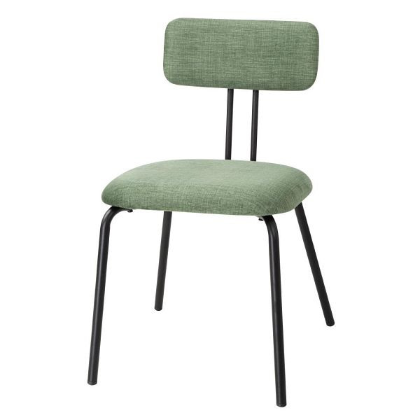 Bolero Fairfield-Stühle, dunkler Walnuss- und Grün-Mix, VE: 2 Stück, FU501