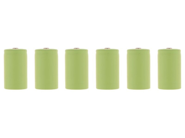 Metrel Satz Ni MH -Akkus, 1,2V Typ C, 6 Stück, A 1046, 20050365