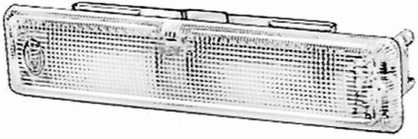 HELLA Innenraumleuchte, Halogen, 12/24V, 10W, Einbau, Lichtscheibenfarbe: glasklar, Innenraum, 2JA 001 357-012