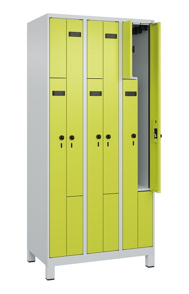 C+P Z-Spind Evolo PLUS, Füße, 6 Fächer, 1950x900x500mm, 7035/0024, 049013-306 S10017