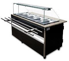 Igloo Kühltheke Gastroline mit Tablett Rutsche, 576 Liter Volumen, 1500x800x850 mm, GL100T