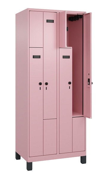C+P Z-Spind Evolo PLUS, Füße, 4 Fächer, 1950x800x500mm, 3015/3015, Drehriegel, 049013-224 S10021
