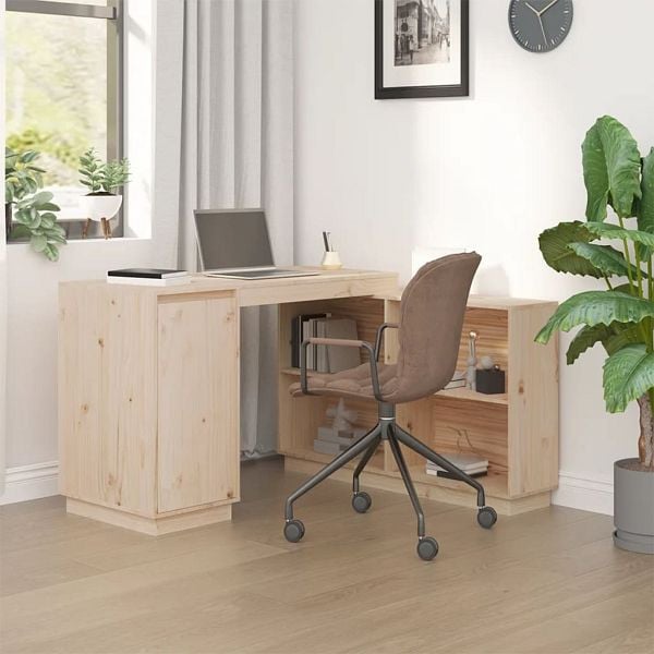 vidaXL Schreibtisch 110x50x75 cm Massivholz Kiefer, 814504