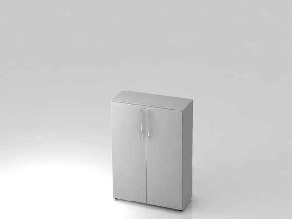 Hammerbacher Schrank 3OH 34, 6cm tief Bogengriff Grau, 80x34,6x114,4 cm (BxTxH), V4550/5/5/BM