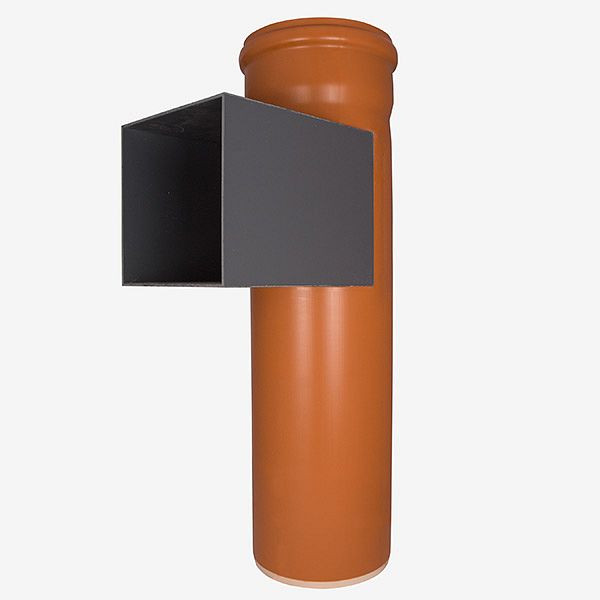 HKW Türschurrenrohr PVC, quadratisch, Ø 250 mm, 708280-25