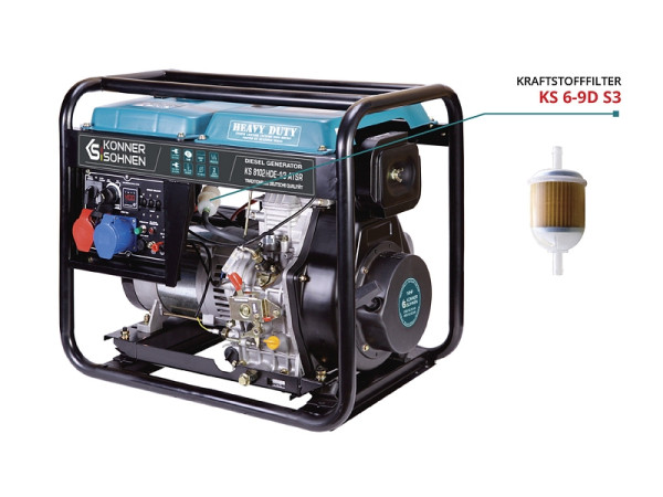 Könner & Söhnen Kraftstofffilter für Stromerzeuger diesel, KS 6-9D S3