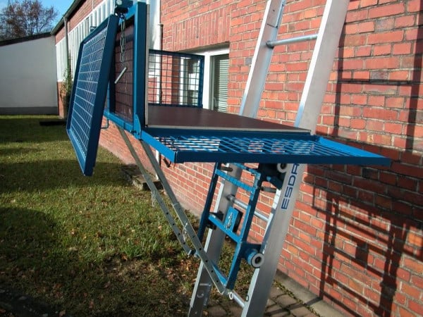ESDA Mehrzweckplattform, Eigengewicht [kg]: 30, mit dreifach klappbarem Gitterschutz, 105504