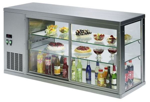 KBS Aufsatzkühlvitrine VES 314, Glasschiebetür, 102315, 4059395013757