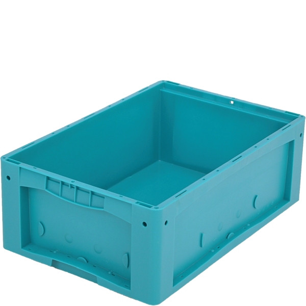 BITO Kleinladungsträger KLT /KLT 64220R 600x400x220 türkis, Rippenboden, C0571-0003