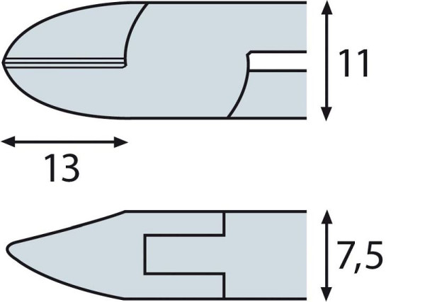 ELORA Elektronik Seitenschneider ESD ohne Wate, 4530-O E 2K, 4530030001000