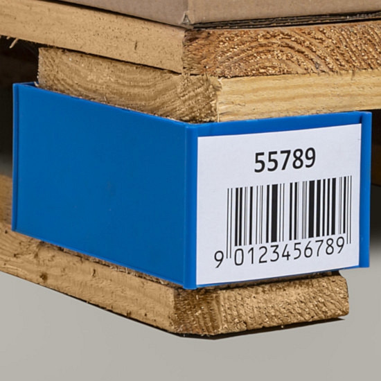 KROG Palettenfußspange zur Kennzeichnung von Euro-Paletten, blau, Material: PE-HD, 5903800B