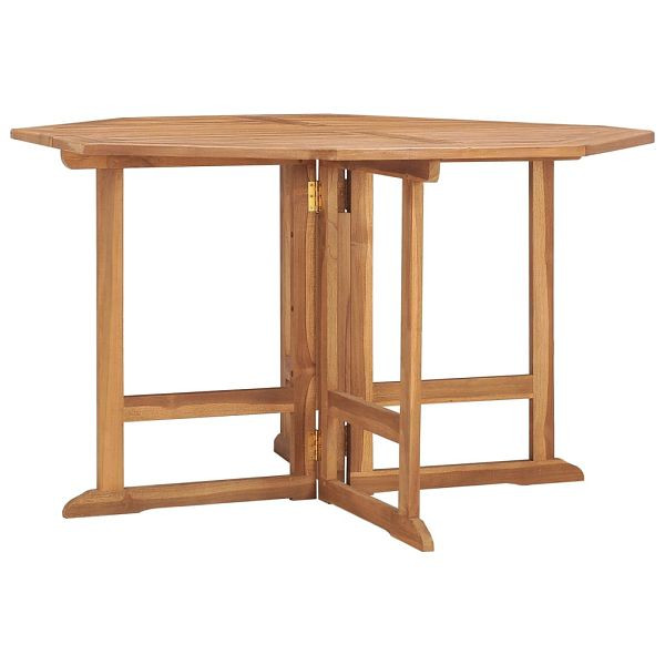 vidaXL Garten-Esstisch Klappbar 110x110x75 cm Massivholz Teak, 318480